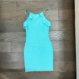 Bar III Ruffle Neck Mini Dress Size Small